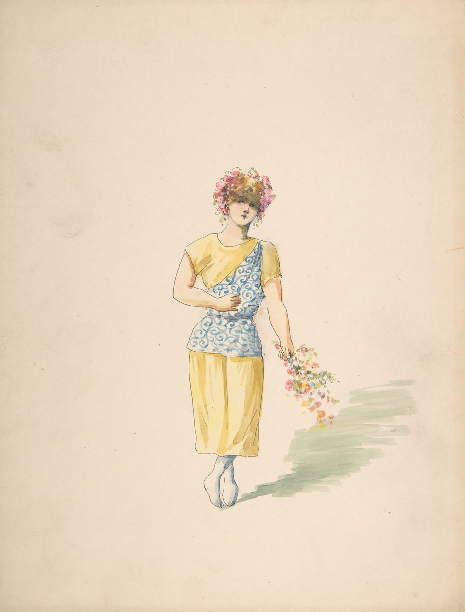 Costume per un giovane in giallo e blu da Charles Bianchini
