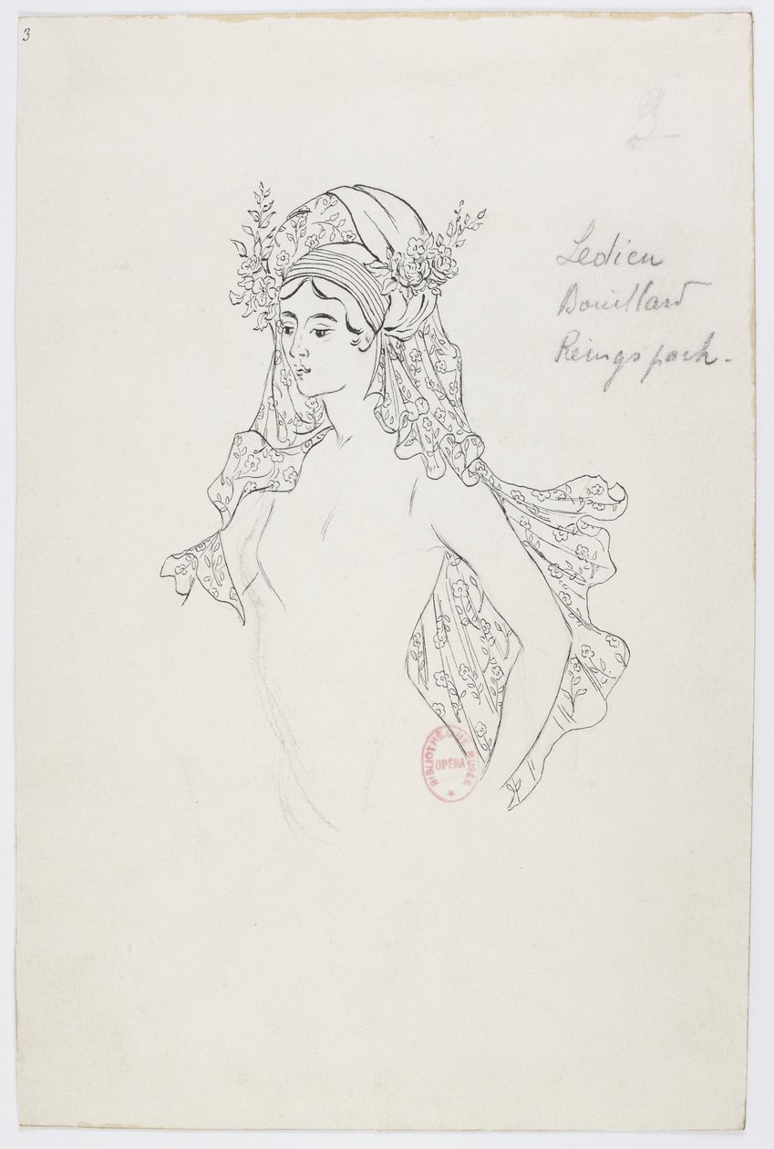 Holmès - La montagna nera - costumi di Charles Bianchini - 03(b). Ledieu, Bouillard, Reingspach, (coro femminile) da Charles Bianchini