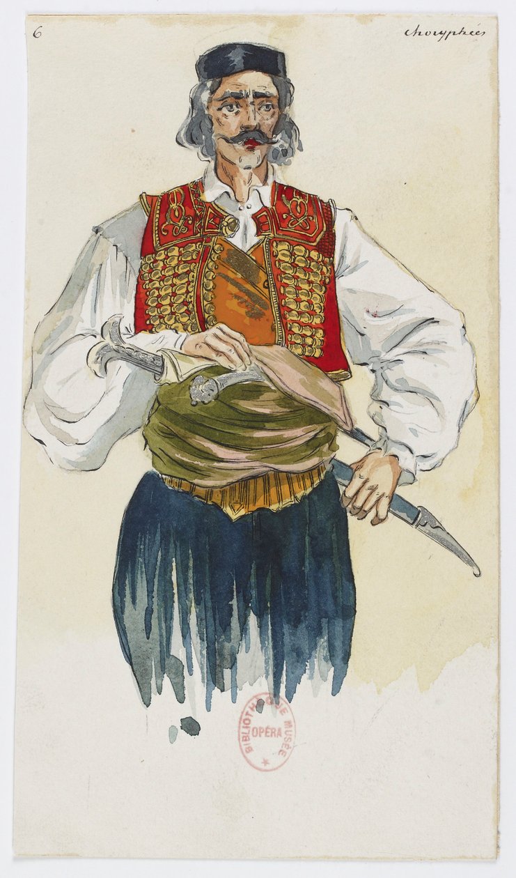 Holmès - La montagna nera - costumi di Charles Bianchini - 06. Choryphées da Charles Bianchini