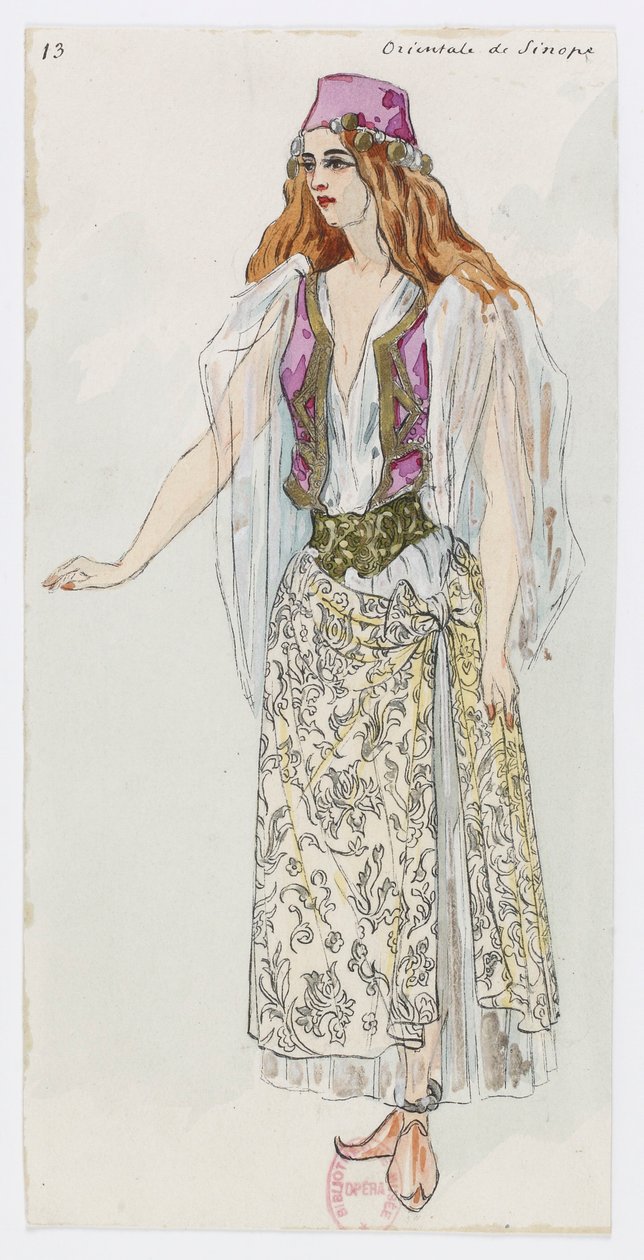 Holmès - La montagna nera - costumi di Charles Bianchini - 13. Orientale de Sinope da Charles Bianchini
