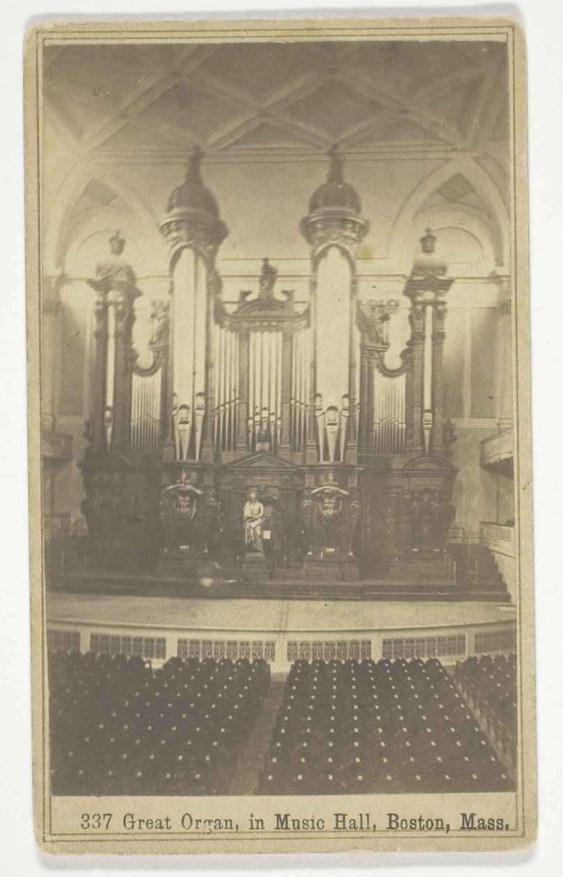 337 Grande Organo, nella Music Hall, Boston, Mass. da Charles Bierstadt