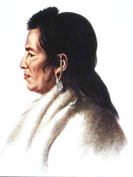Shahaka (Big White) capo del popolo Mandan da Charles Bird (after) King