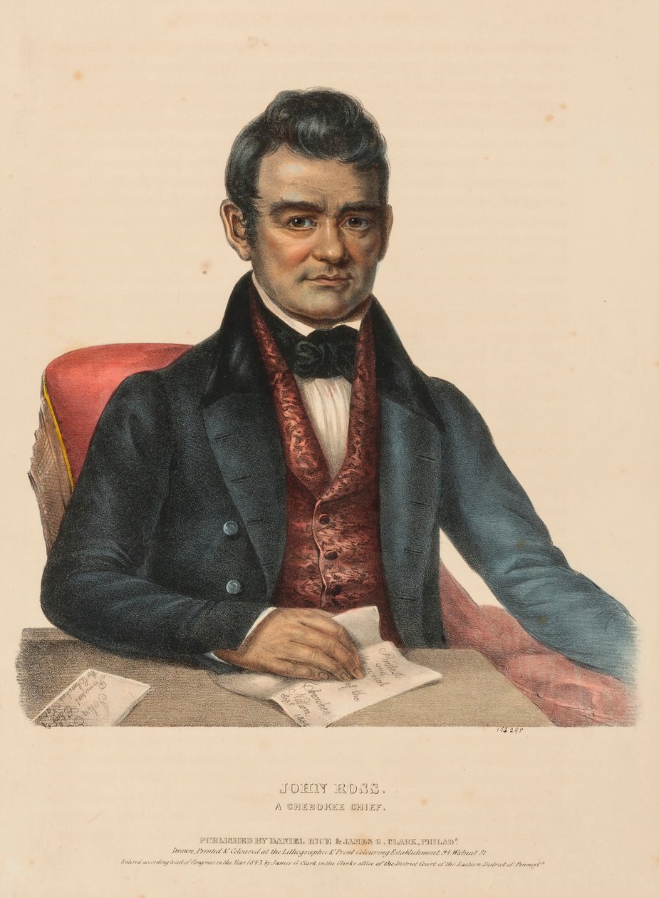 JOHN ROSS. Un capo CHEROKEE, da Storia delle tribù indiane dell