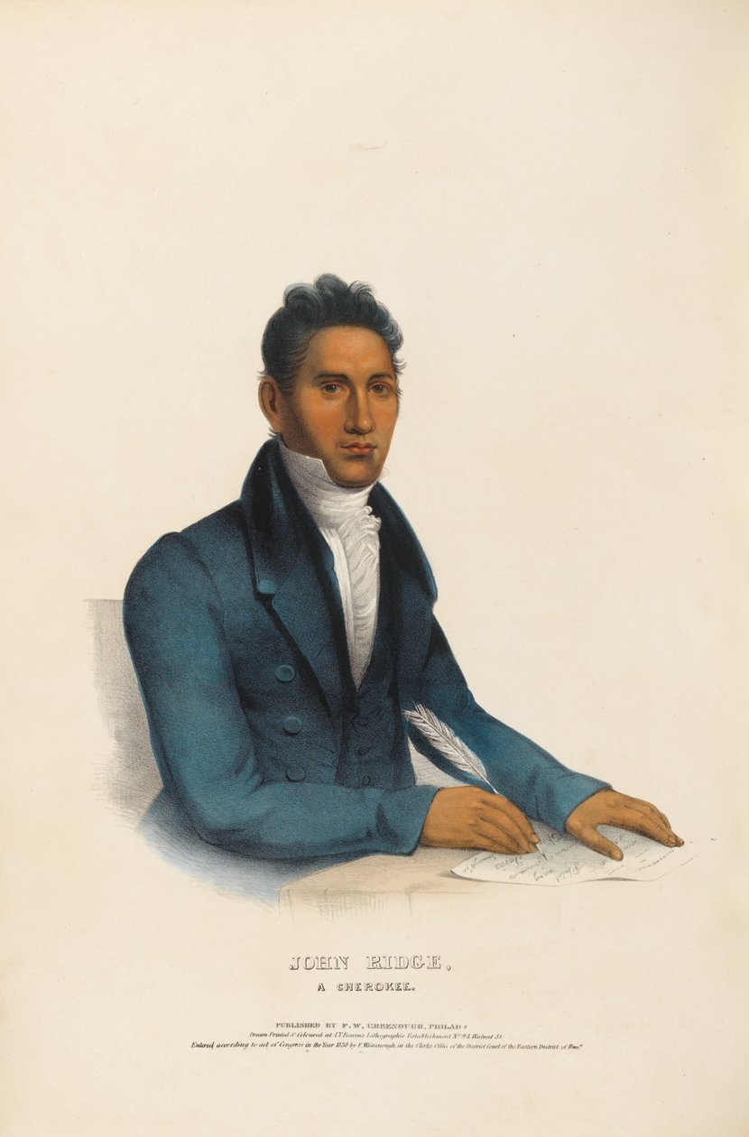 John Ridge - un Cherokee da Charles Bird King