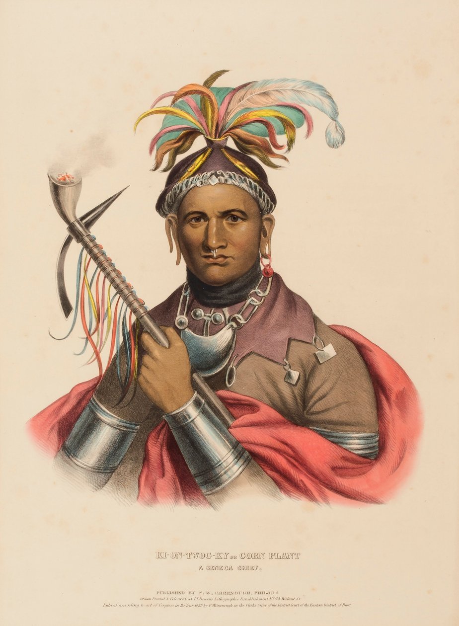 KI-ON-TWOG-KY., da Storia delle tribù indiane del Nord America da Charles Bird King