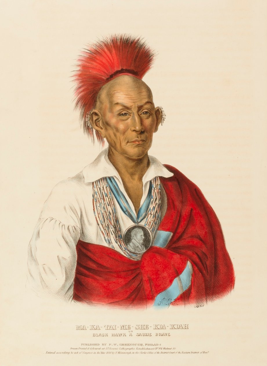 MA-KA-TAI-ME-SHE-KIA-KIAH, da Storia delle Tribù Indiane del Nord America da Charles Bird King