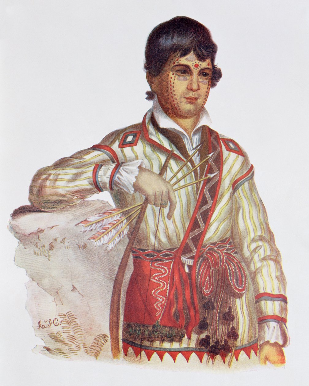 Mistipee, figlio di Yoholo-Micco, illustrazione da 