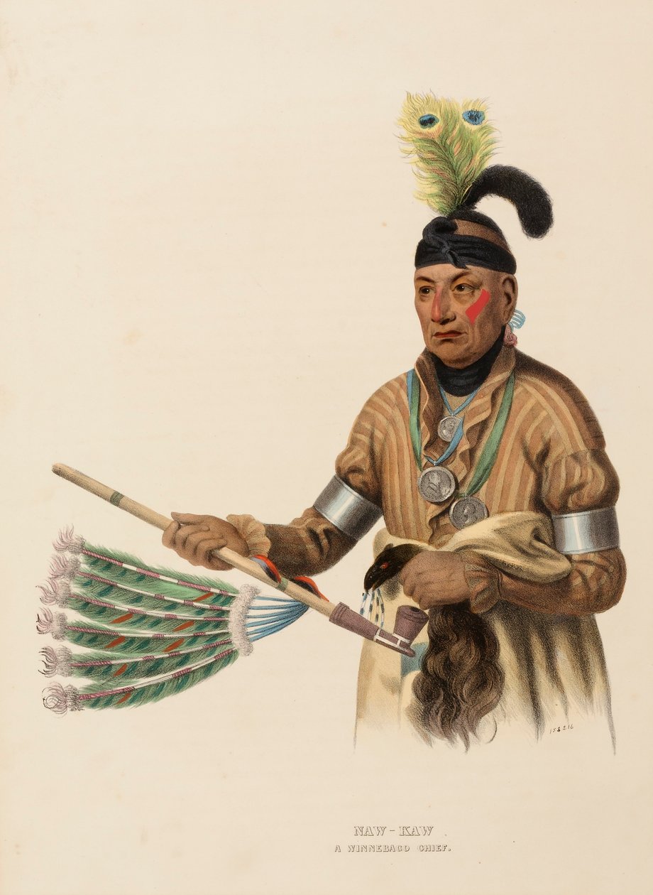 NAW-KAW. Un capo dei WINNEBAGO, da Storia delle tribù indiane dell