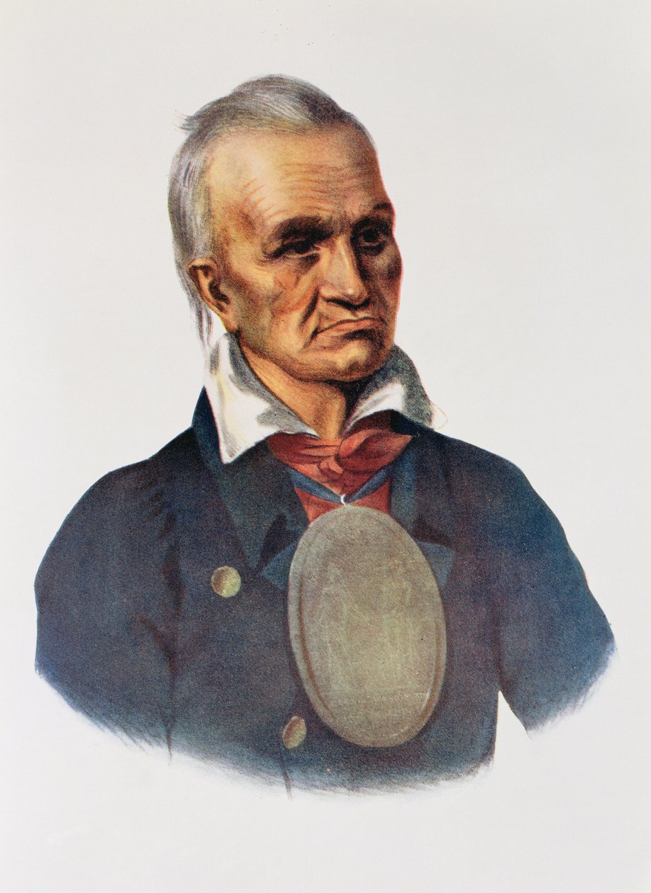 Red Jacket, Capo di Guerra Seneca, 1828, illustrazione da 