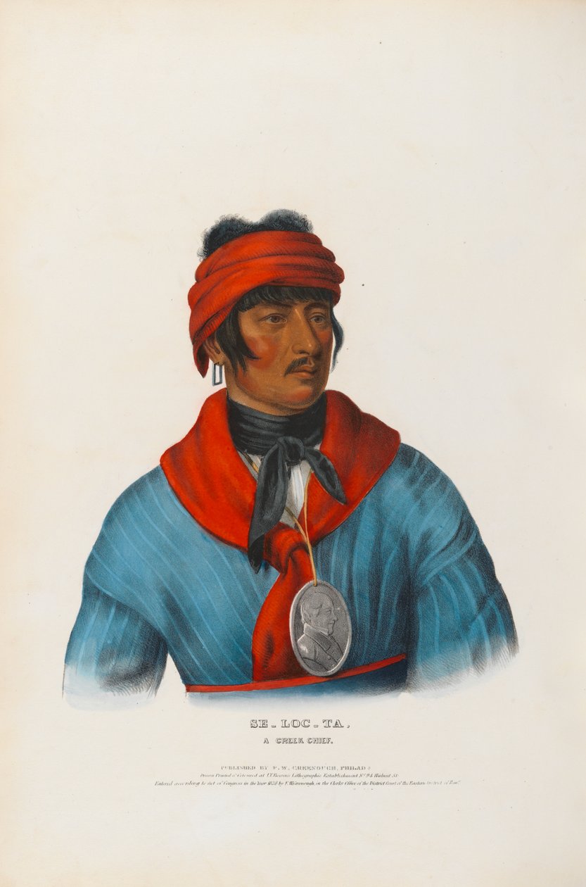 Se-loc-ta - un capo Creek da Charles Bird King