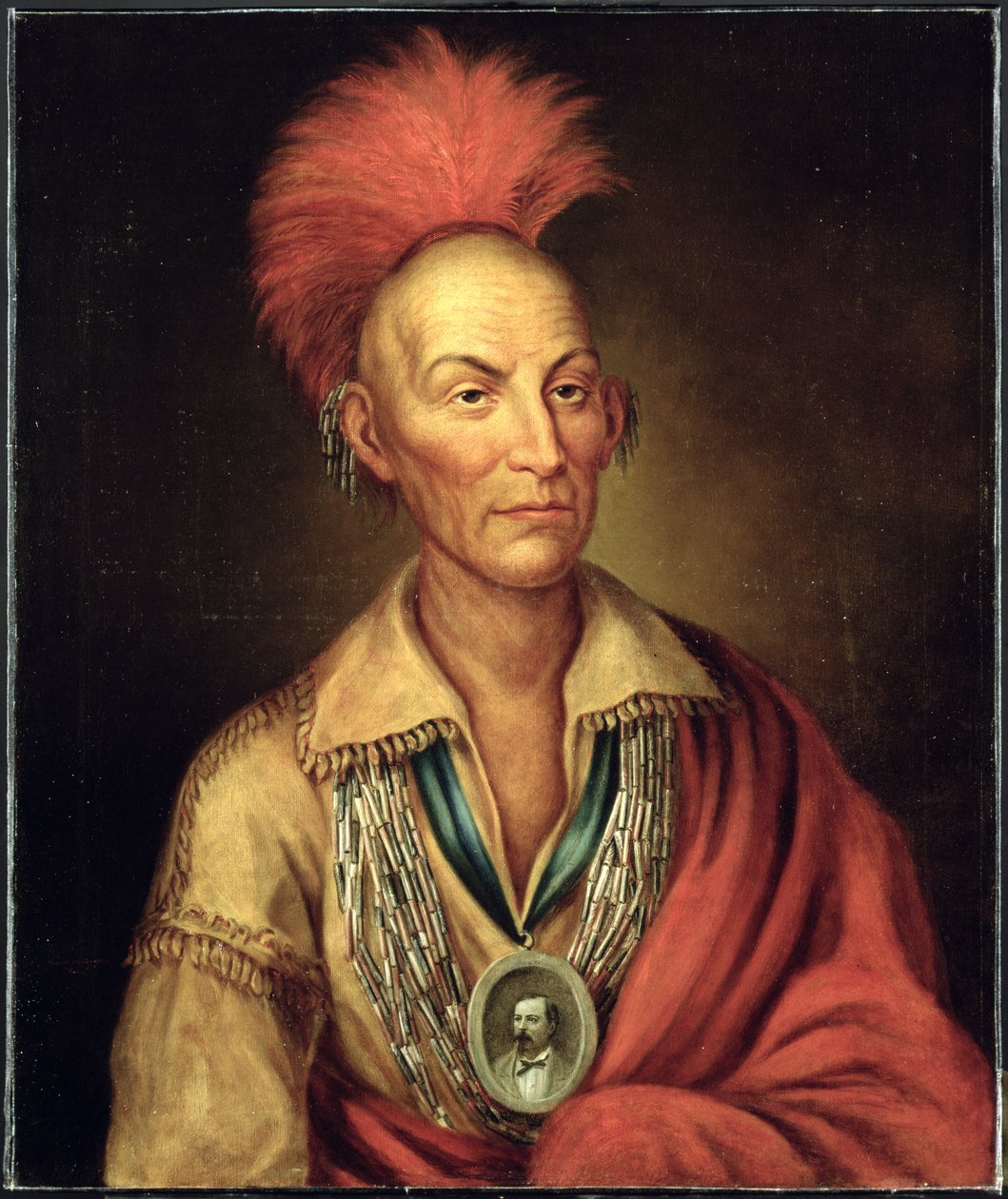 Ritratto di Black Hawk (1767-1838) di Homer Henderson c.1870 da Charles Bird after King