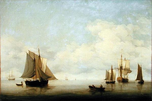 Paesaggio Marino con Navi da Charles Brooking