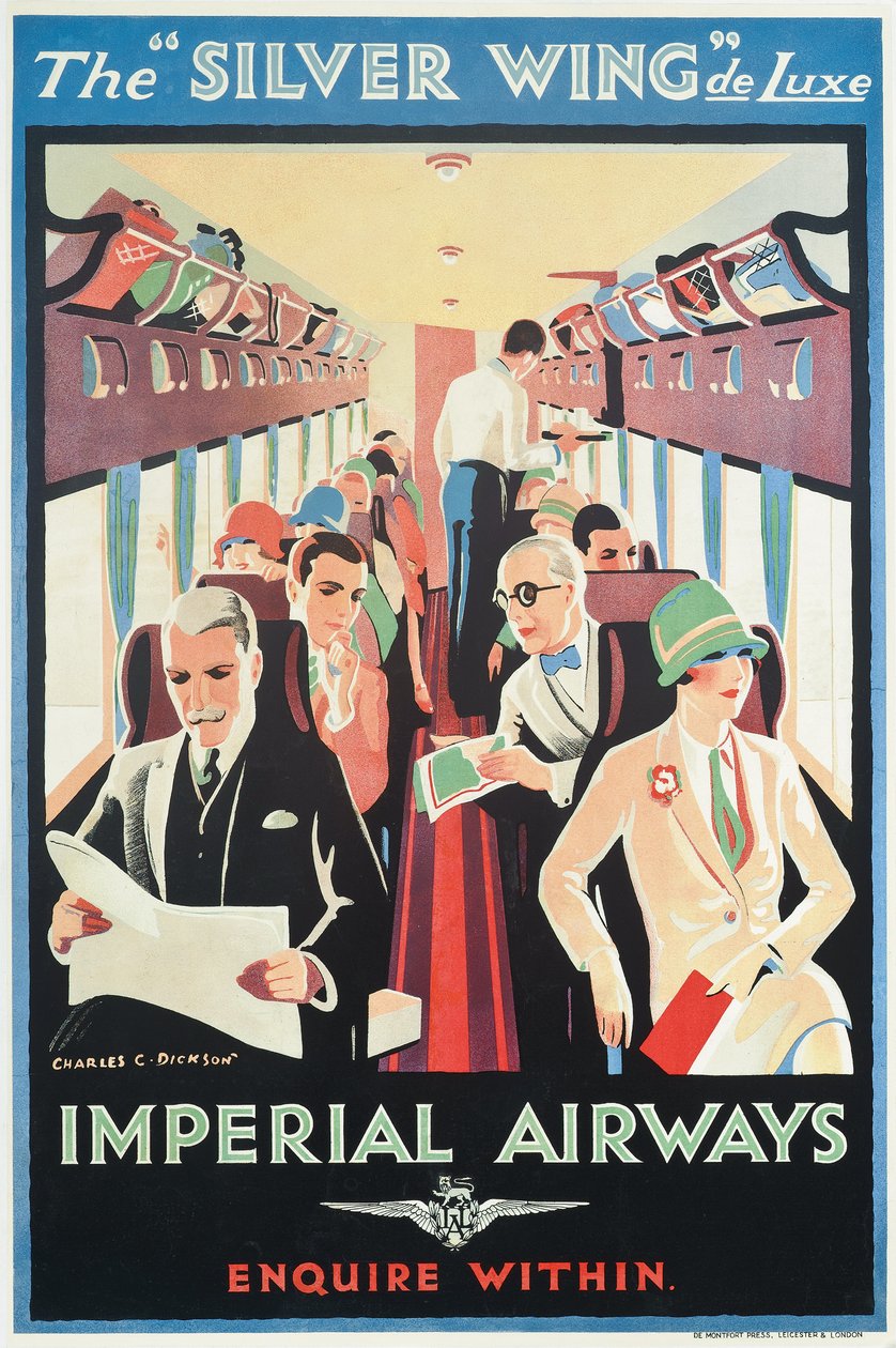 Poster pubblicitario per Imperial Airways da Charles C. Dickson