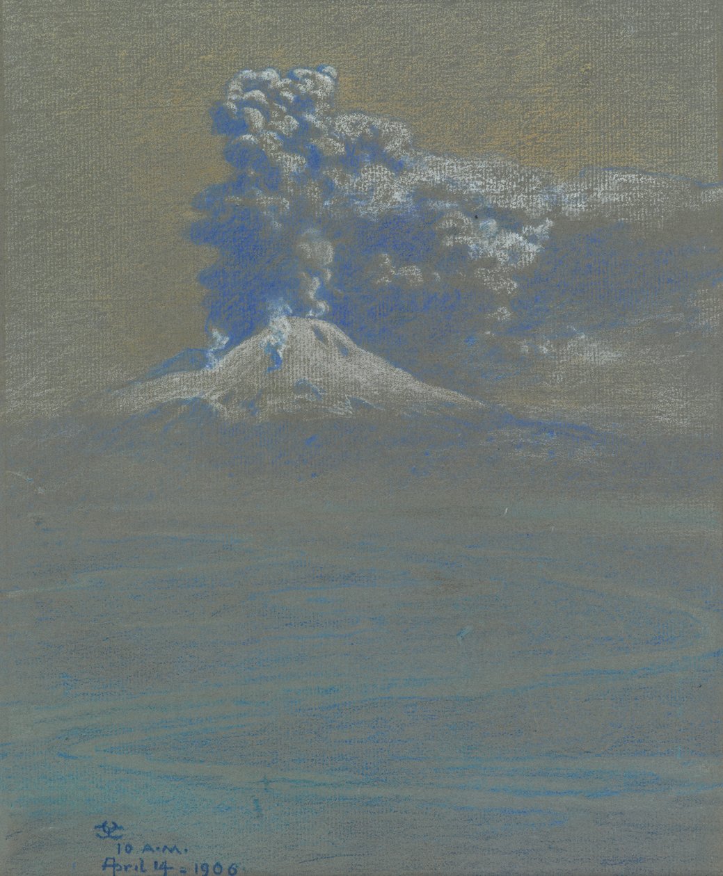 Una pioggia di cenere su Ottaviano, 1906 da Charles Caryl Coleman