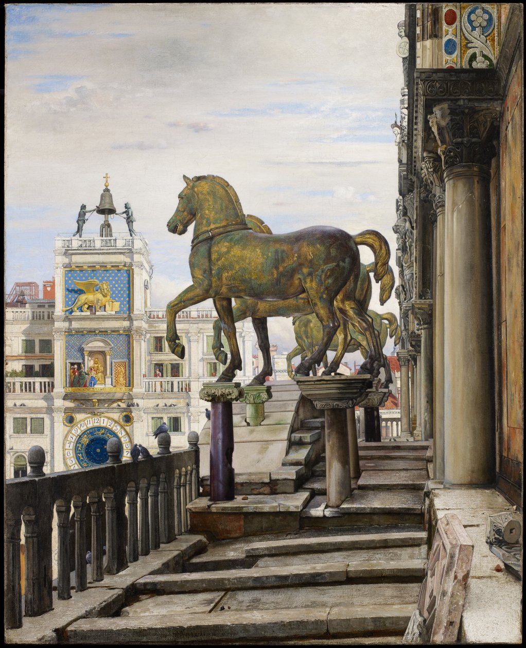 I cavalli di bronzo di San Marco, Venezia, 1876 da Charles Caryl Coleman