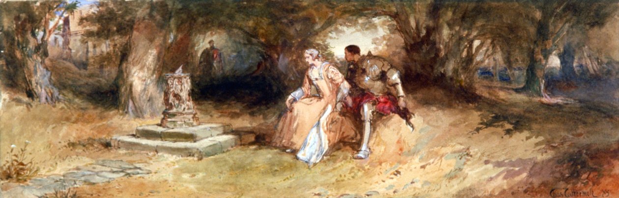Paesaggio con figure, 1885 da Charles Cattermole
