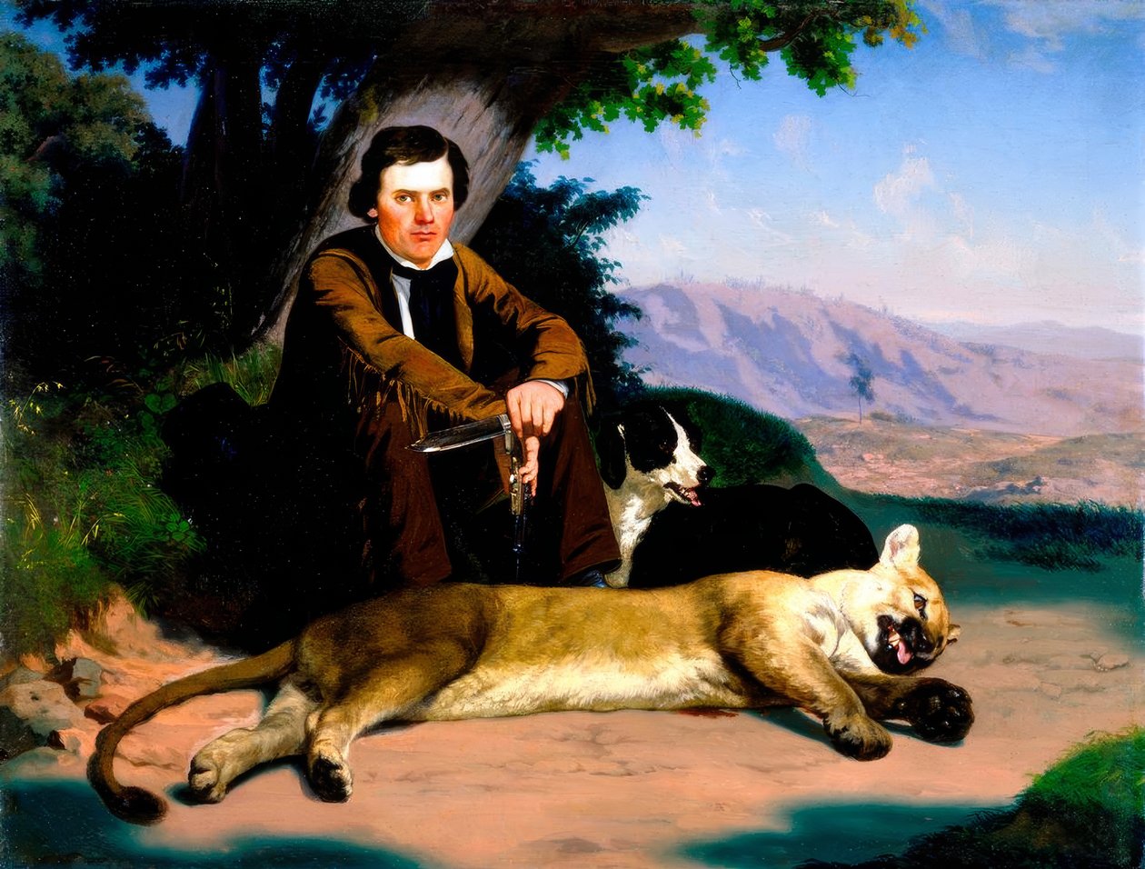 Ch. Ch. Nahl, Peter Quivey e il puma da Charles Christian Nahl