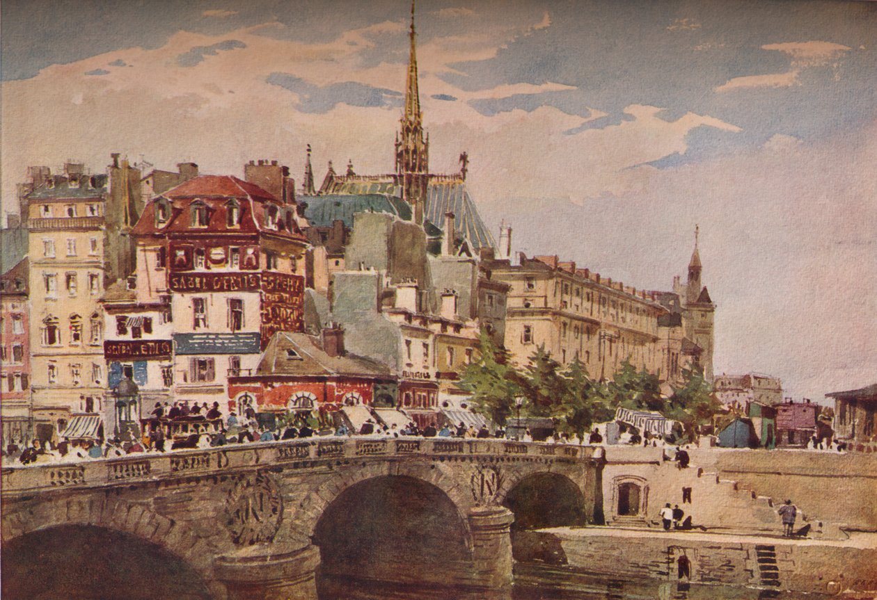 Parigi dal Pont St Michel da Charles Claude Pyne