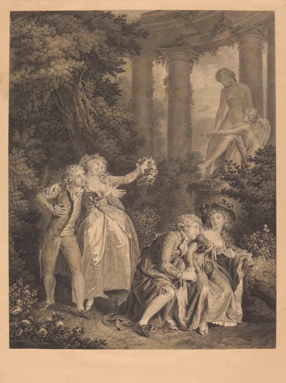 Il Giuramento da Charles Clement Bervic after Louis Rolland Trinquesse