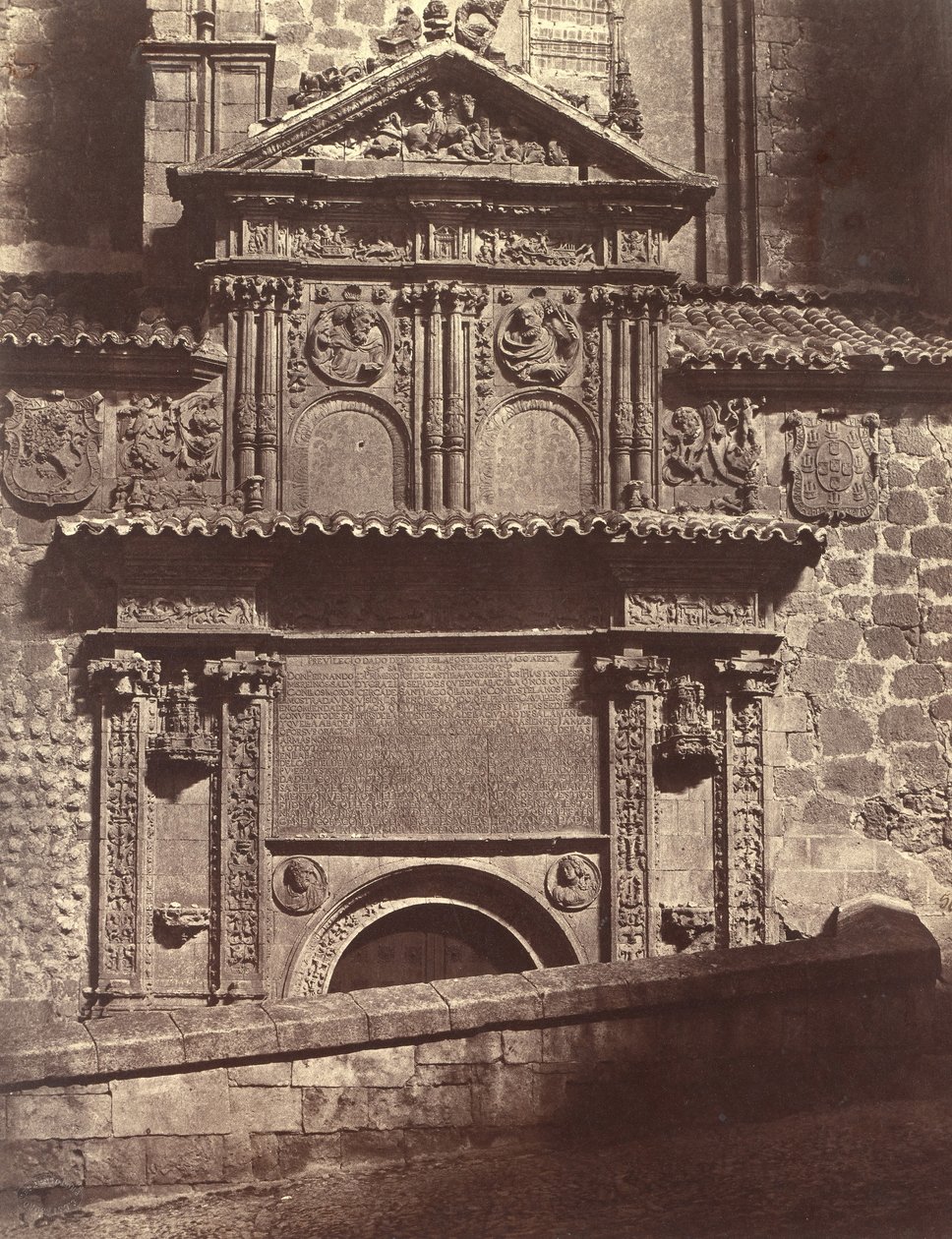 Portale del Convento di Sancti Spiritu, Salamanca, 1853 da Charles Clifford