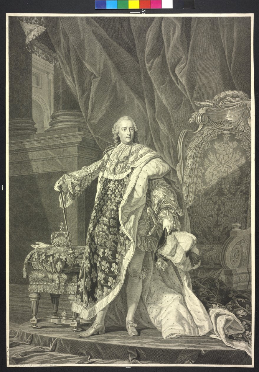 Re di Francia Luigi XV da Charles Clément Bervic