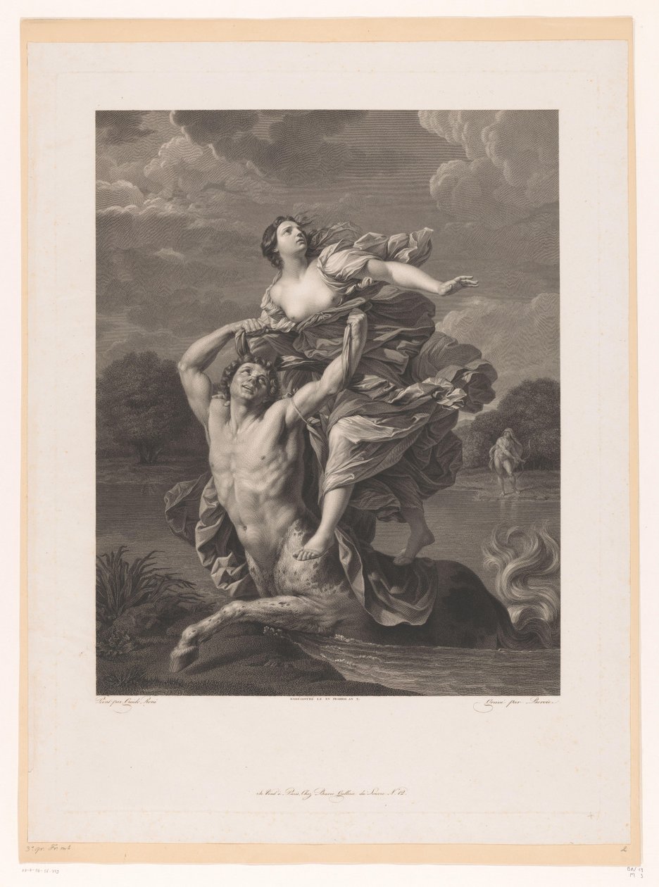 Rapimento di Deianira da parte di Nesso da Charles Clément Bervic