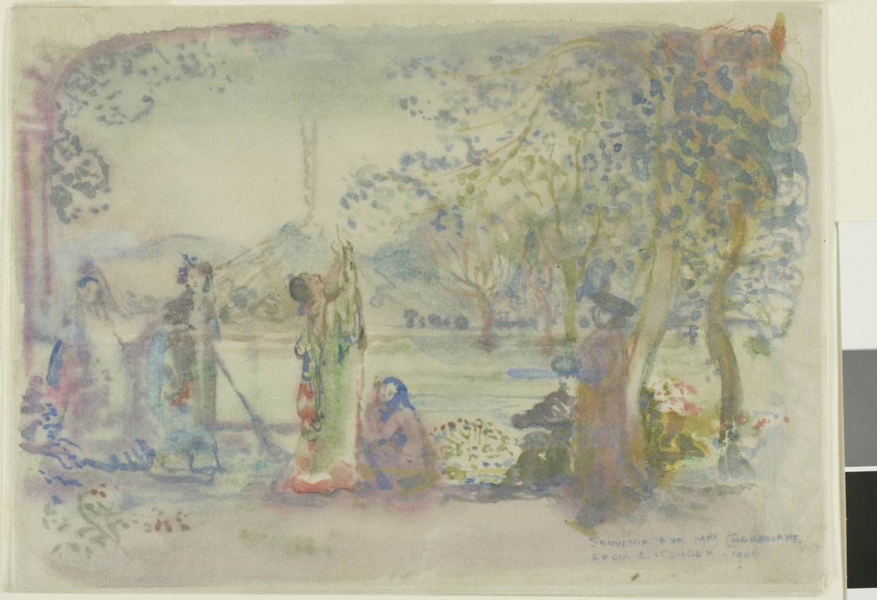 Scena su un lago al mattino da Charles Edward Conder