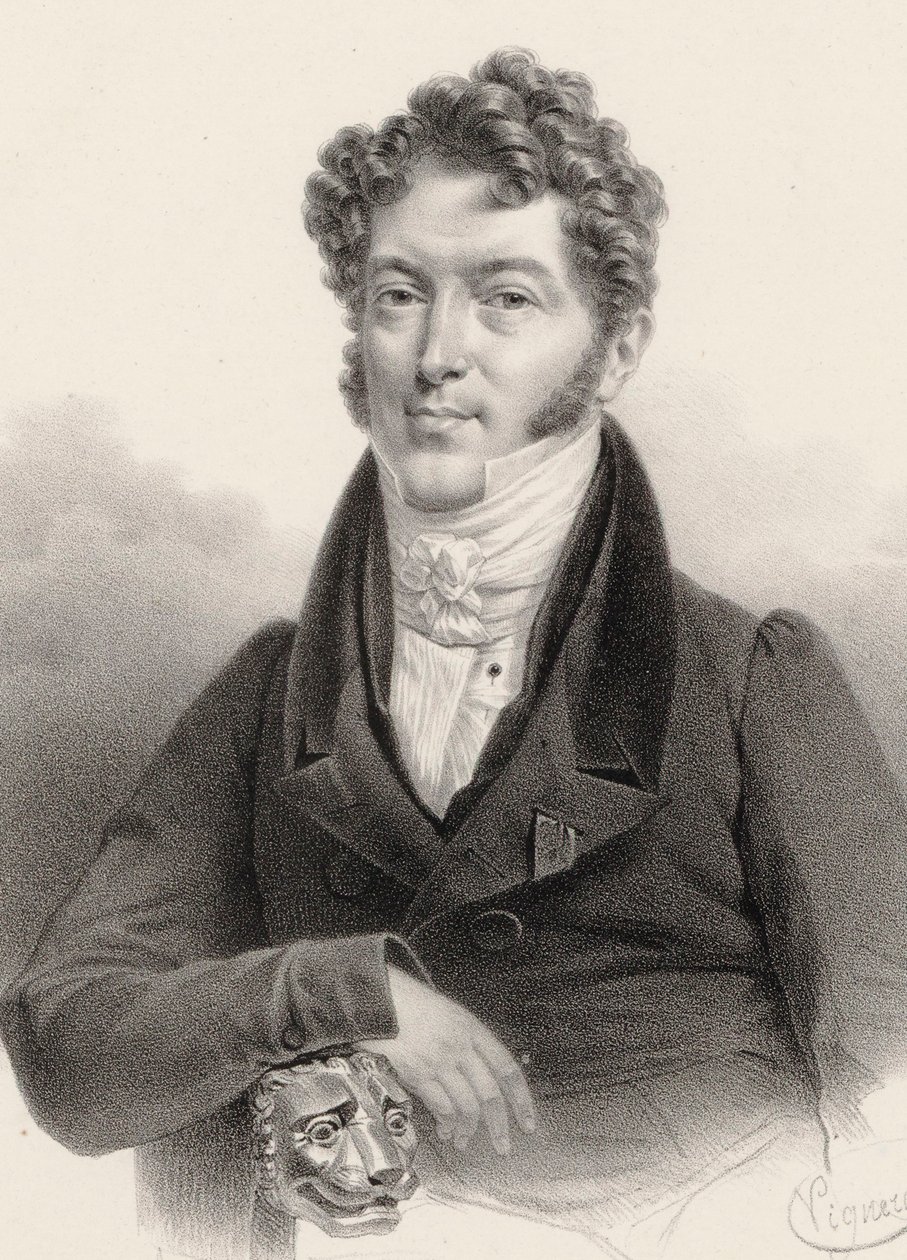 Ritratto del violinista e compositore Charles Philippe Lafont 1781-1839 da Charles Constans
