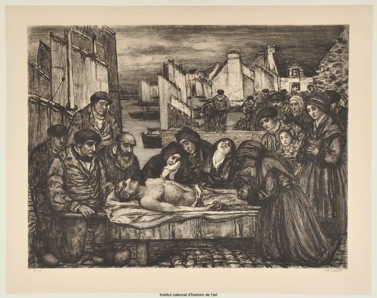 Dolore nel paese del mare o Le vittime del mare (prova a) da Charles Cottet