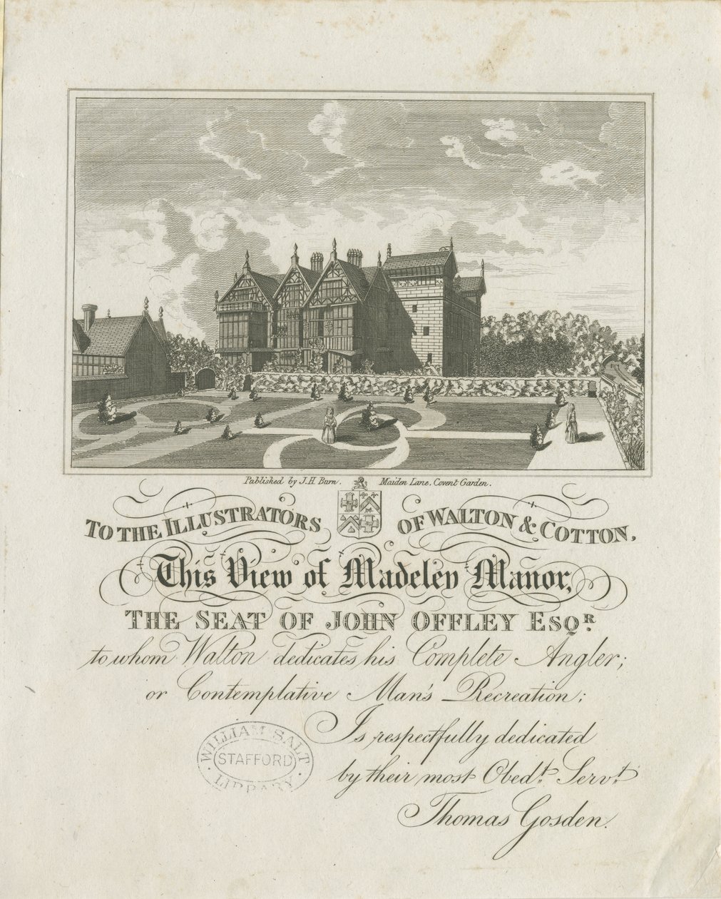 Madeley Manor House da Charles Cotton