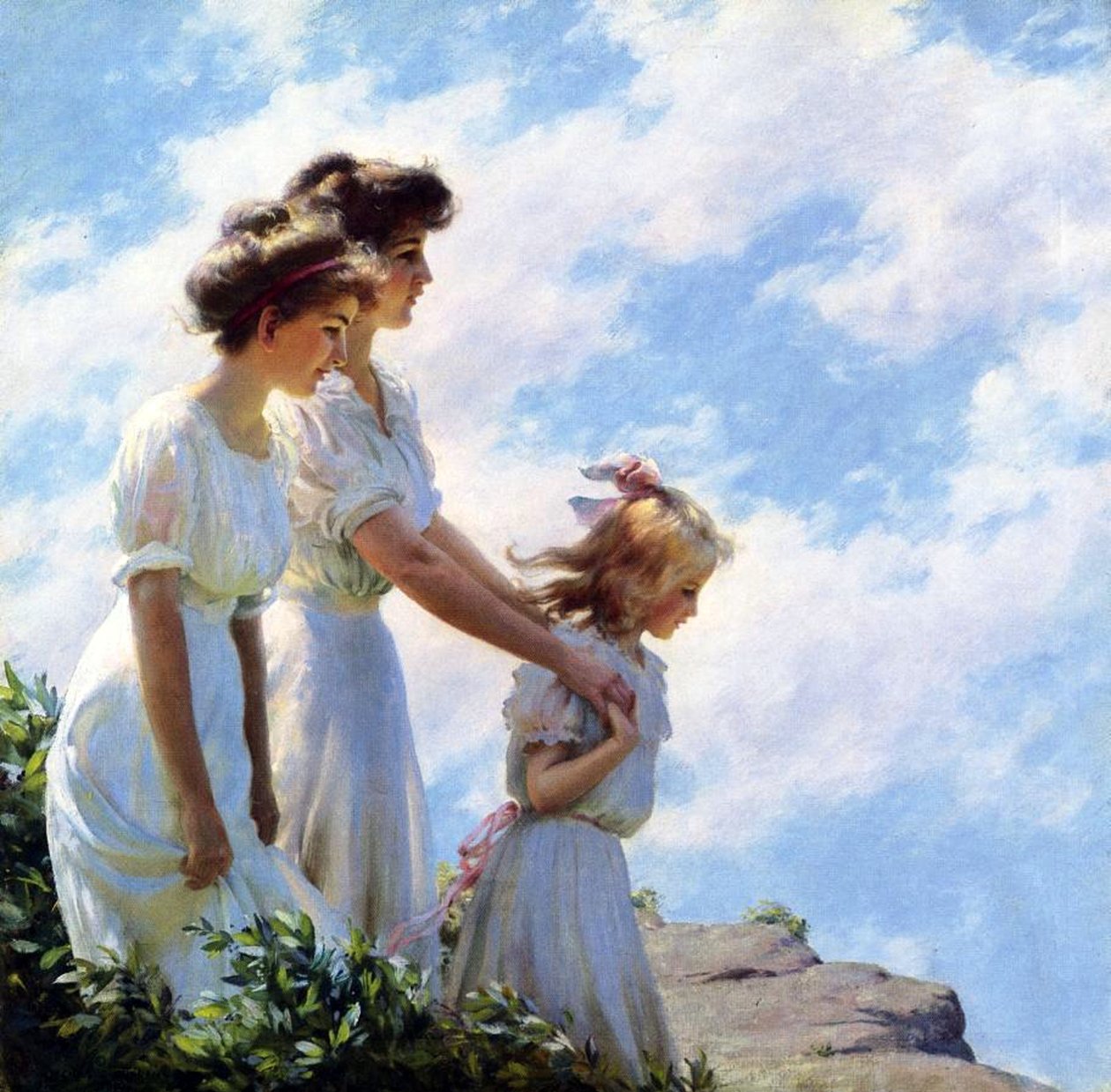 Sulla scogliera da Charles Courtney Curran