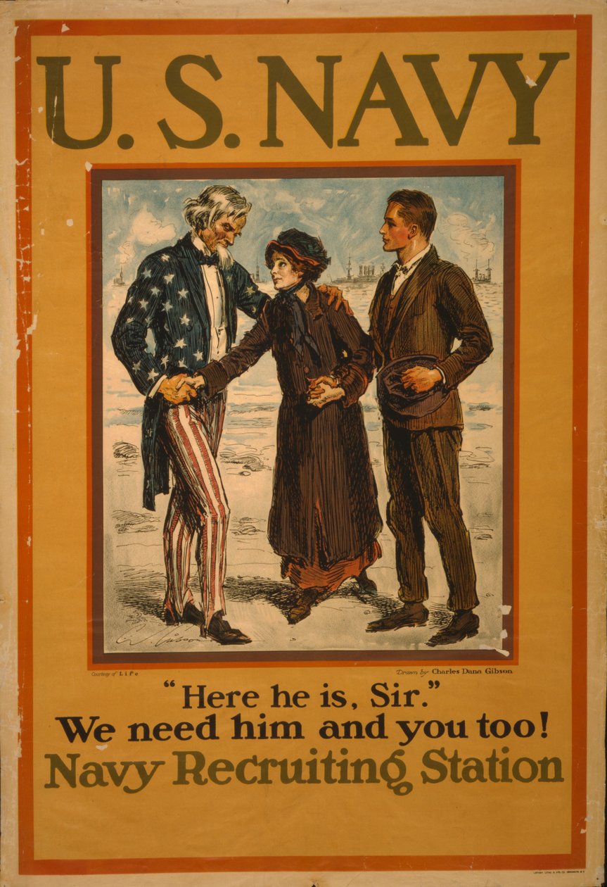 U.S. Navy "Eccolo, signore" Abbiamo bisogno di lui e anche di voi! da Charles Dana Gibson