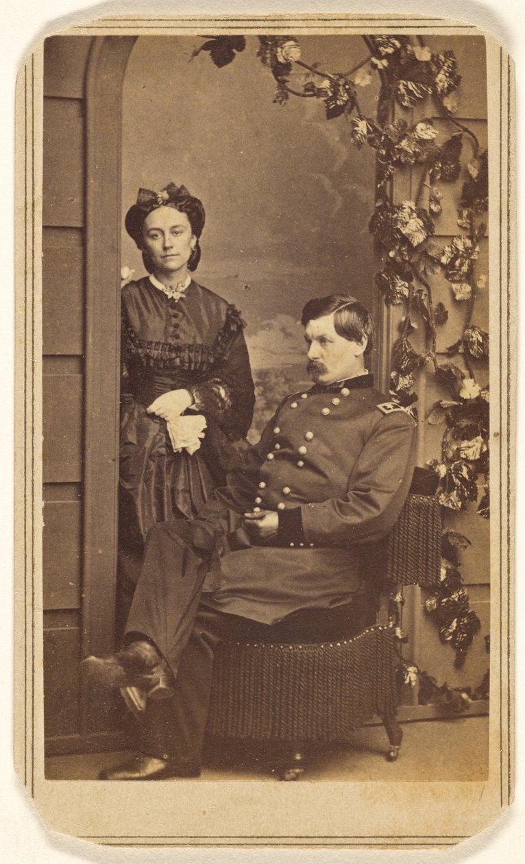[Generale George Brinton McClellan e sua moglie] da Charles DeForest Fredricks