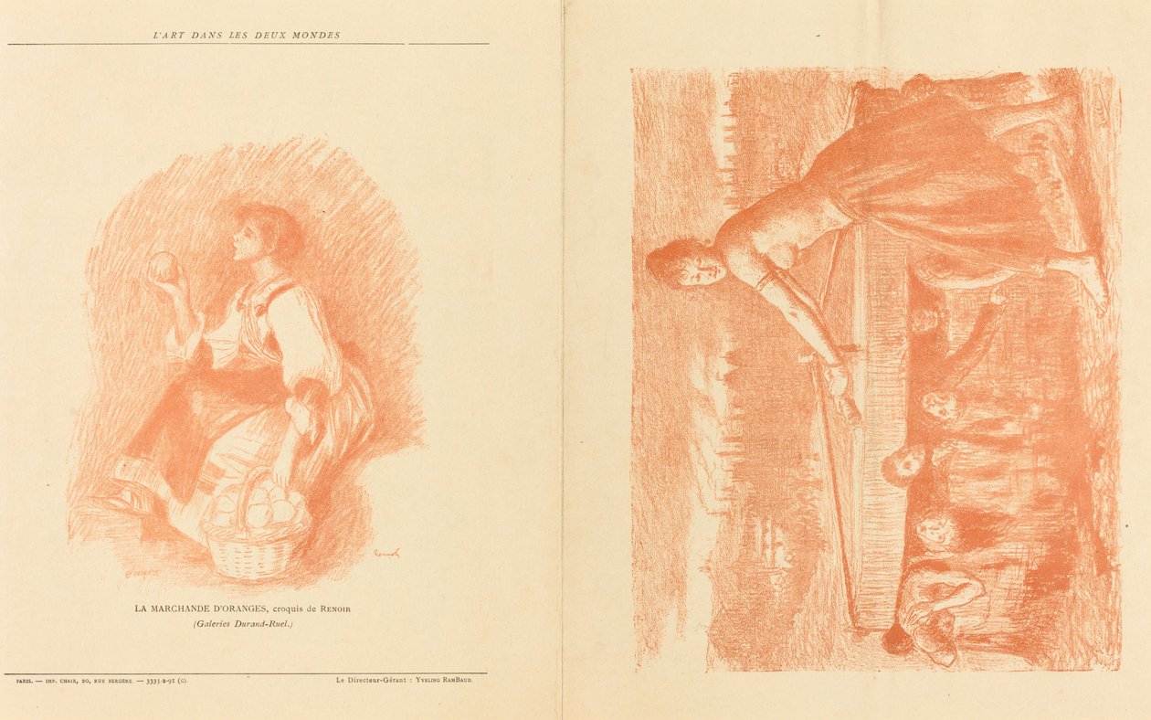 La Meule; Jeune premier! [recto] da Charles Decaux after John Lewis Brown