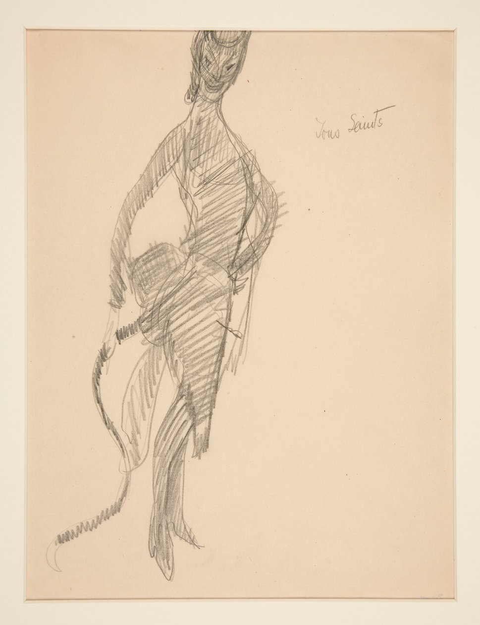 Disegno di costume: Diavolo come signora da Charles Demuth