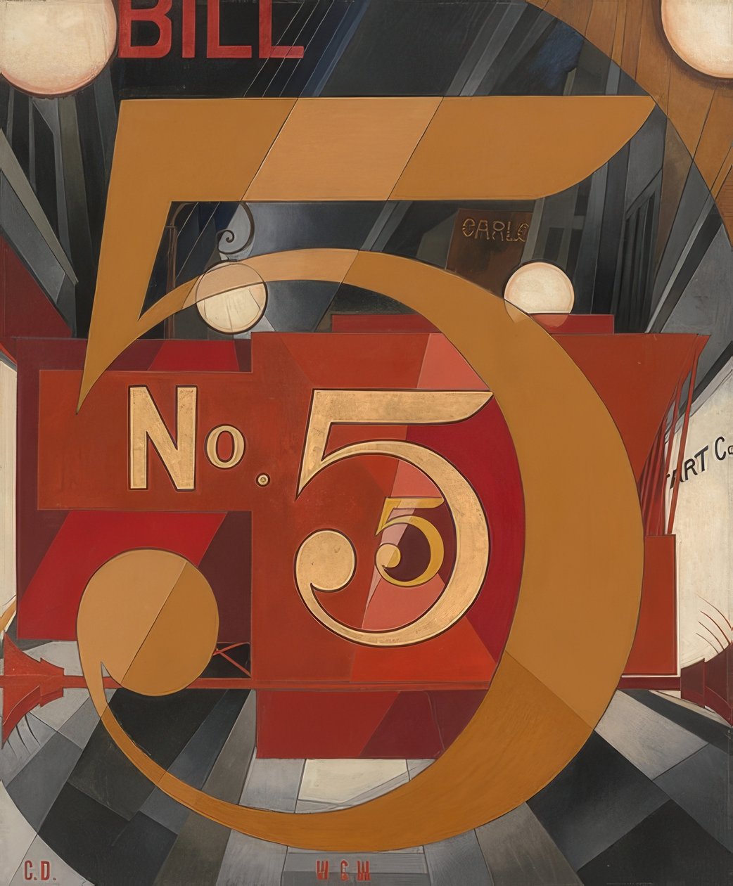 Ho visto la figura 5 in oro da Charles Demuth