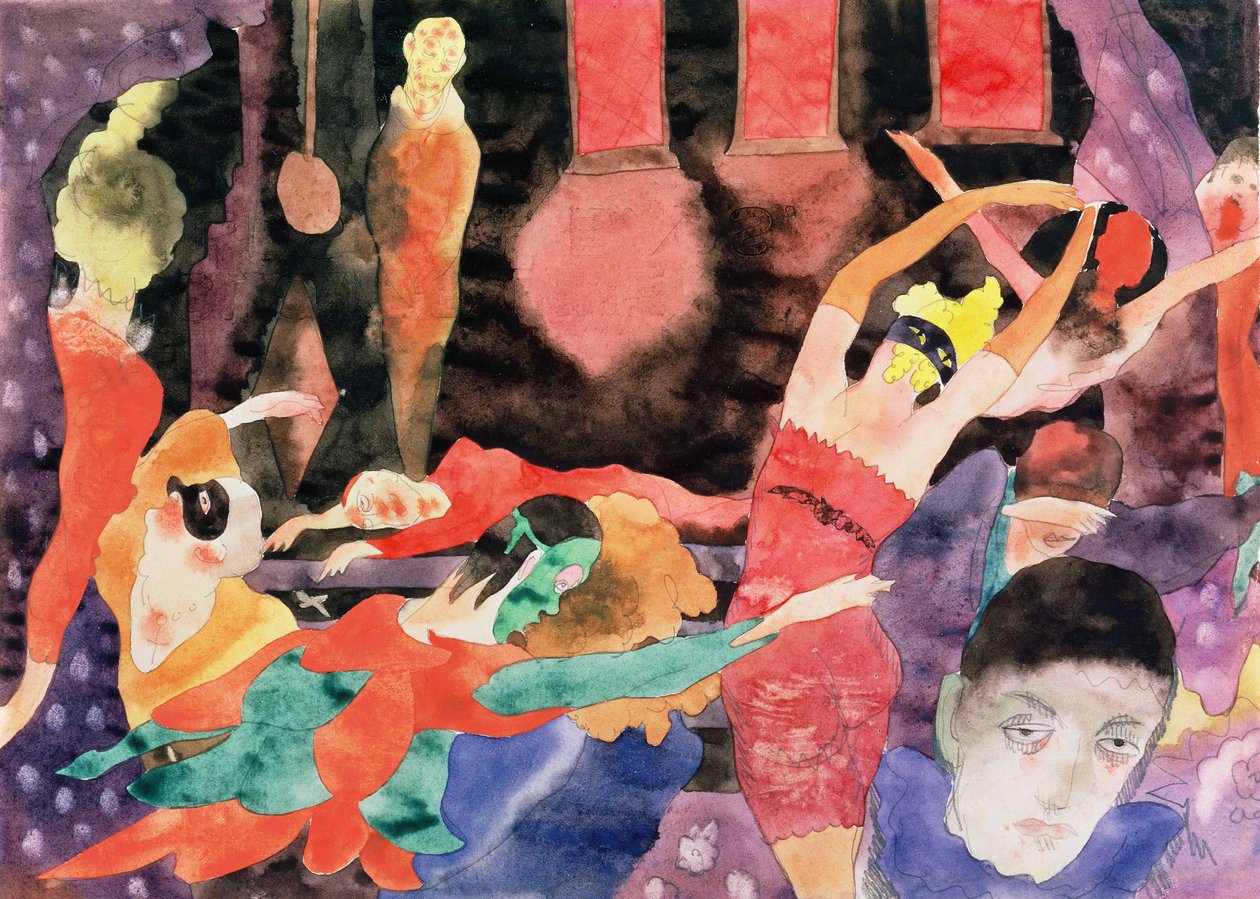 Illustrazione per Il Masque della Morte Rossa di Poe da Charles Demuth