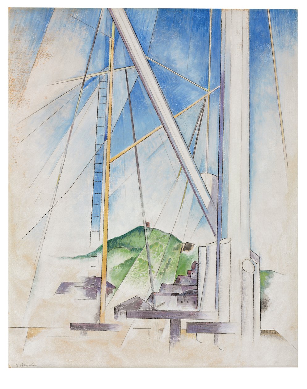 In chiave di blu, c.1919 da Charles Demuth