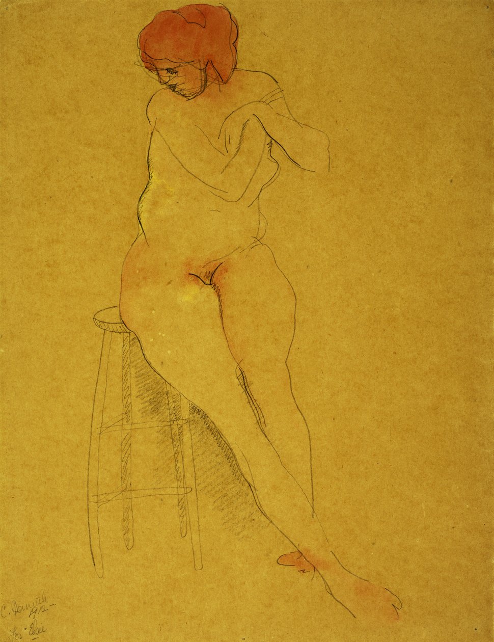 Nudo Seduto da Charles Demuth