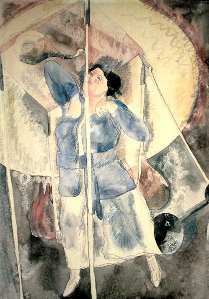 Donna con sacco da boxe da Charles Demuth