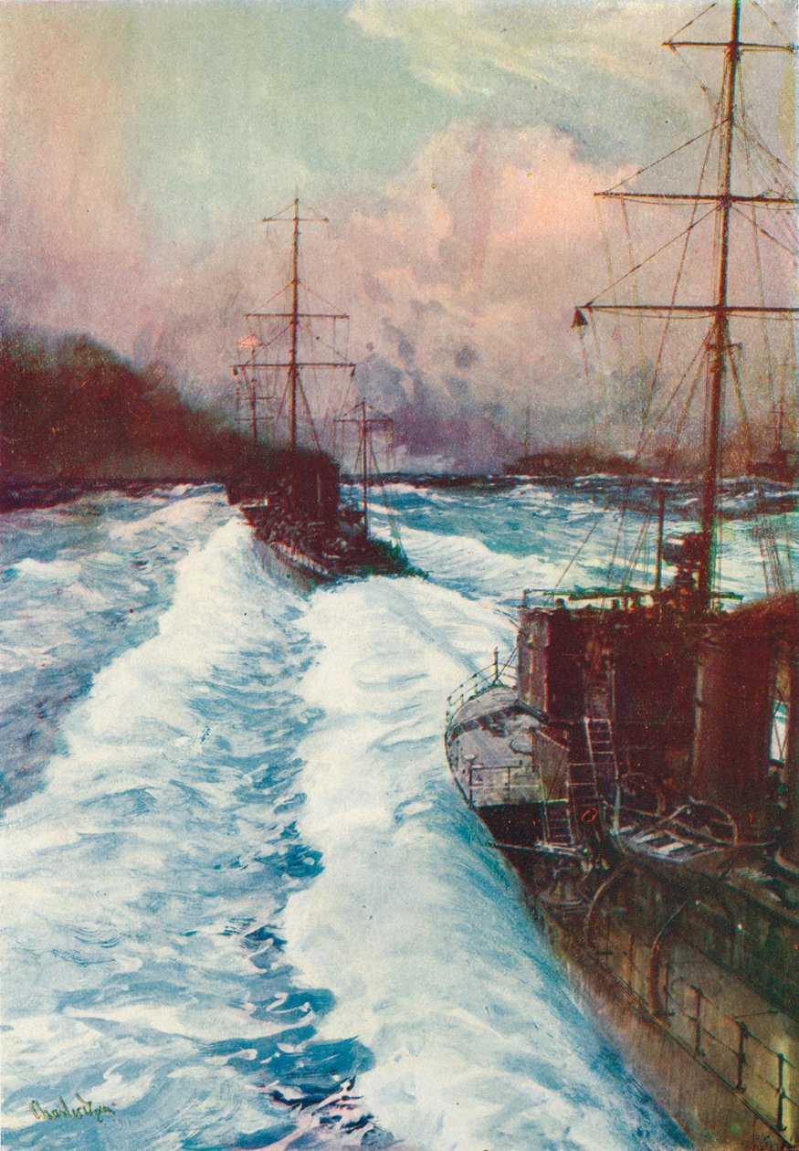 Le Vespe dei Mari. Cacciatorpediniere a Velocità, c1917 1919 da Charles Dixon