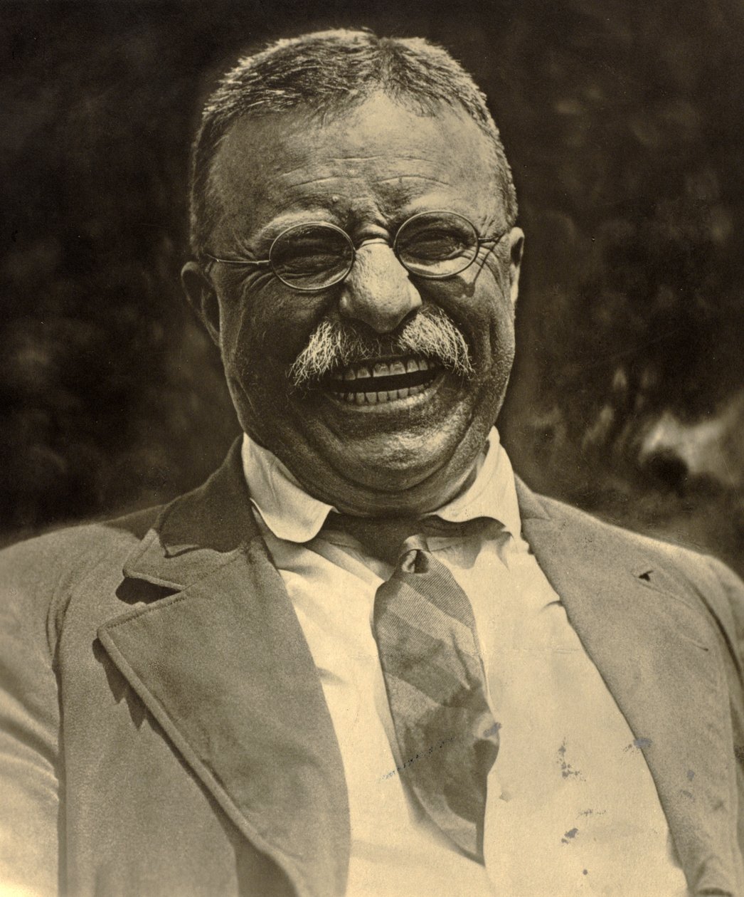 Theodore Roosevelt che ride, c.1910 da Charles Duprez