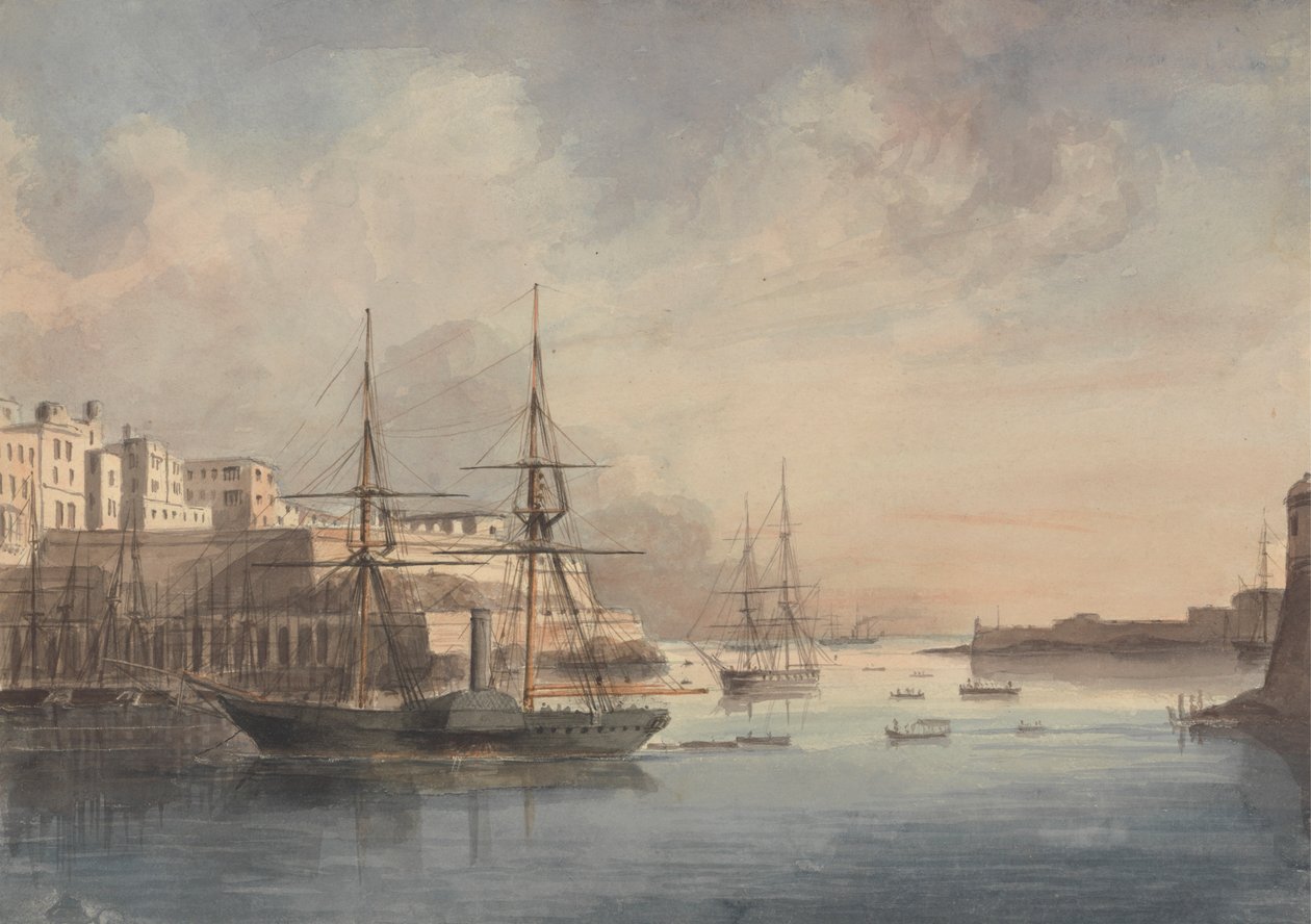 Vista di Malta da Charles Dyce