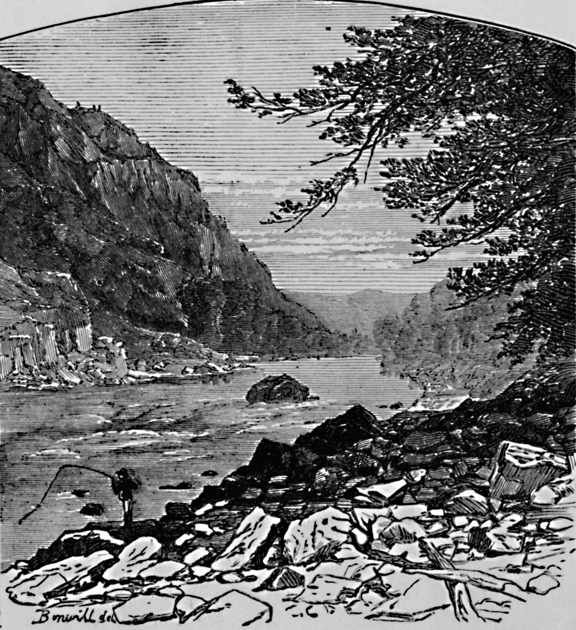 Il basso canyon, 1883 da Charles E. H. Bonwill