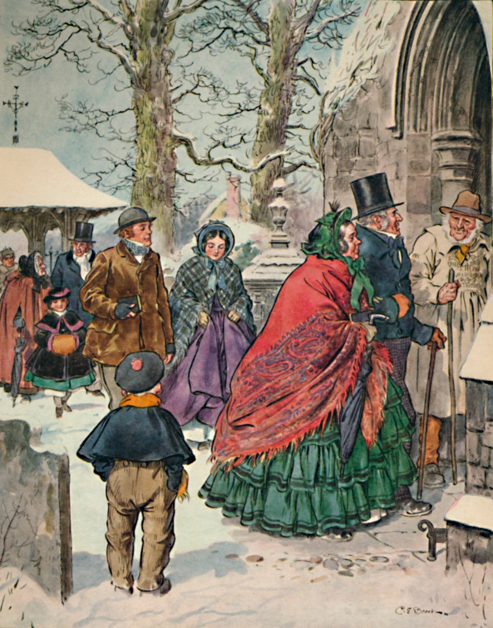Da Natale. Saggi di Alexander Smith Dreamthorp, 1862, 1923 da Charles Edmund Brock