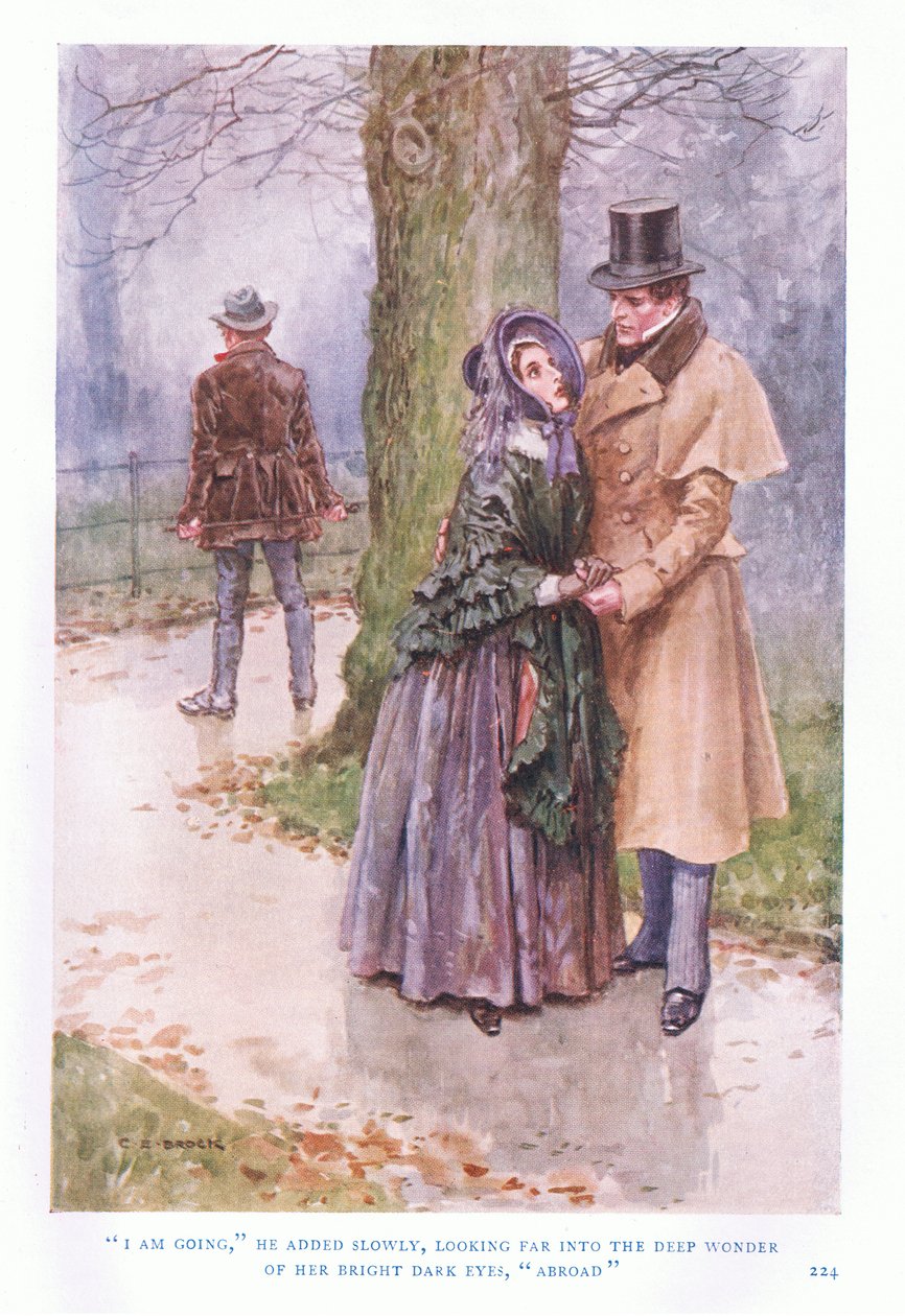 Sto andando, disse lentamente, guardando lontano nella profonda meraviglia dei suoi occhi scuri e luminosi da Charles Edmund Brock