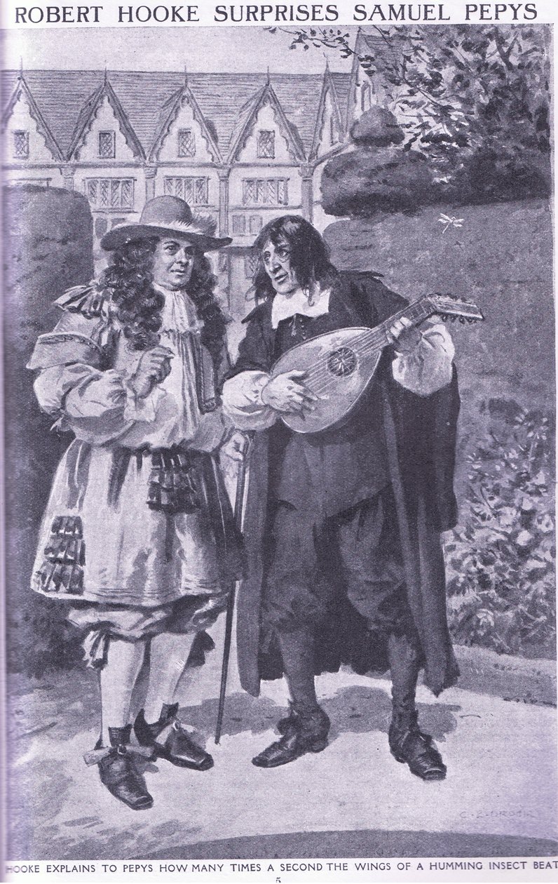 Robert Hooke Sorprende Samuel Pepys da Charles Edmund Brock