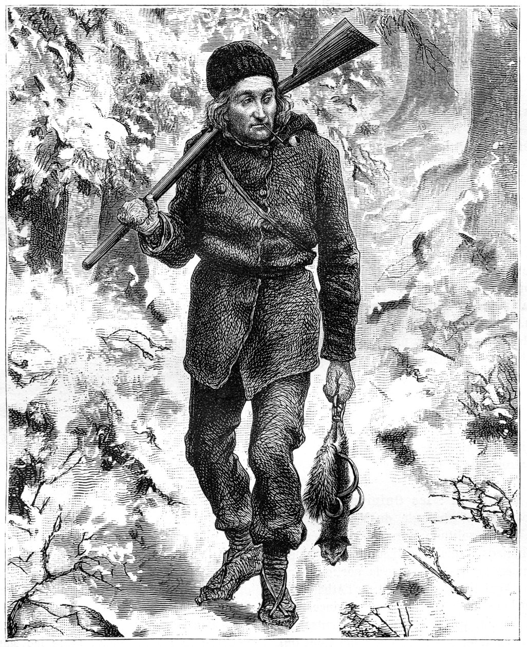Trapper Canadese da Charles Edouard Delort