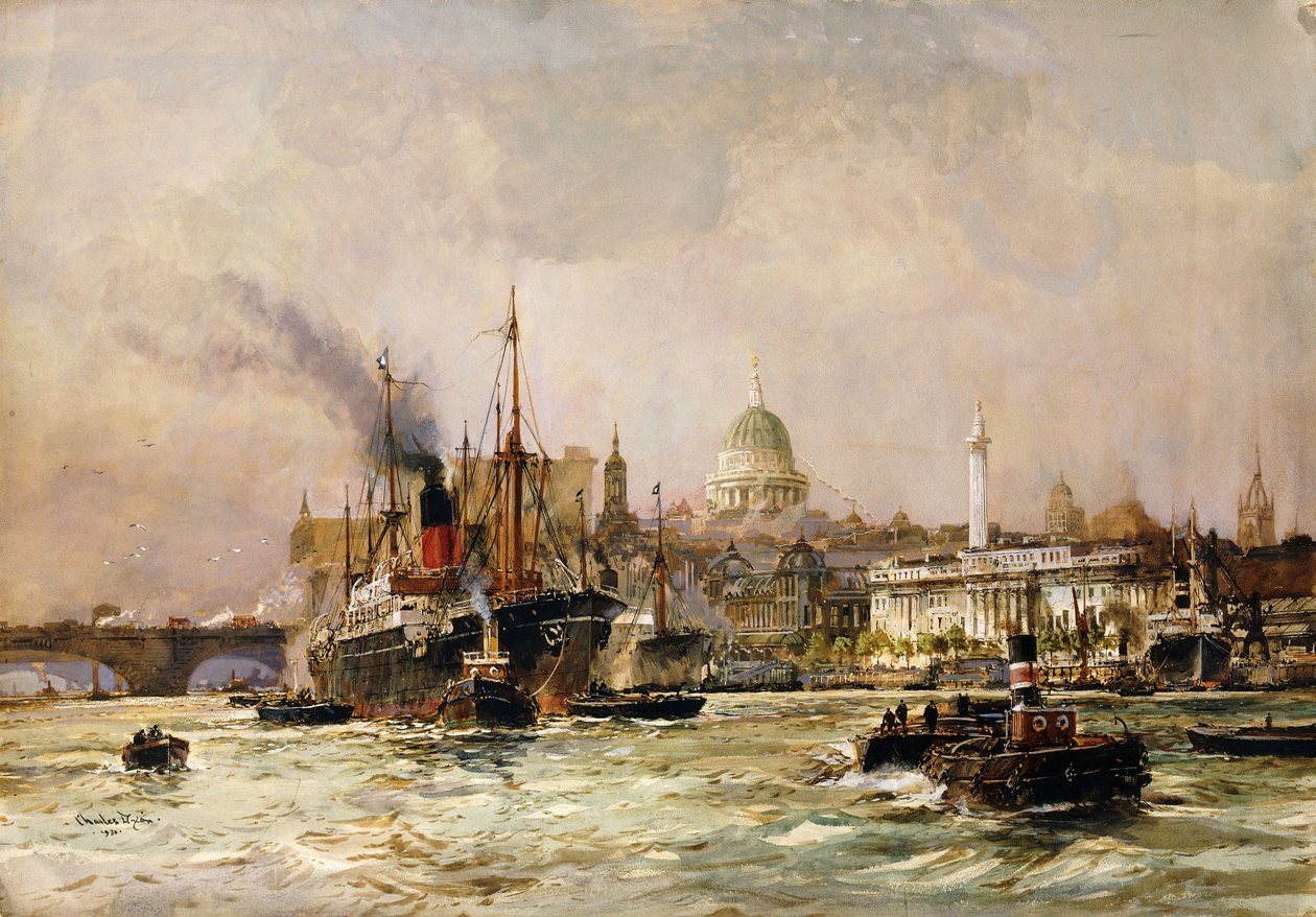 Navigazione sul Tamigi sotto St. Paul