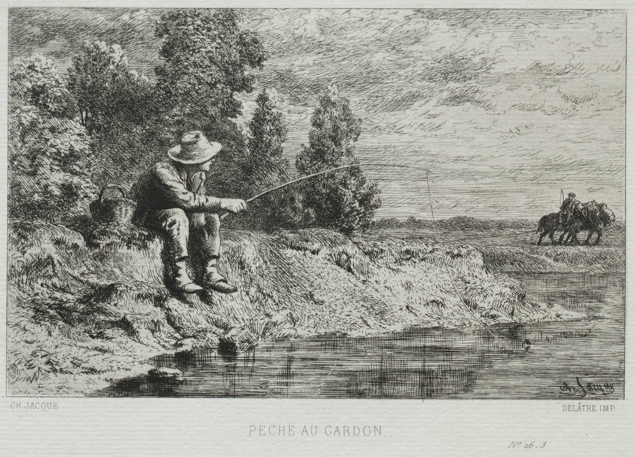 Pesca da Charles Emile Jacque